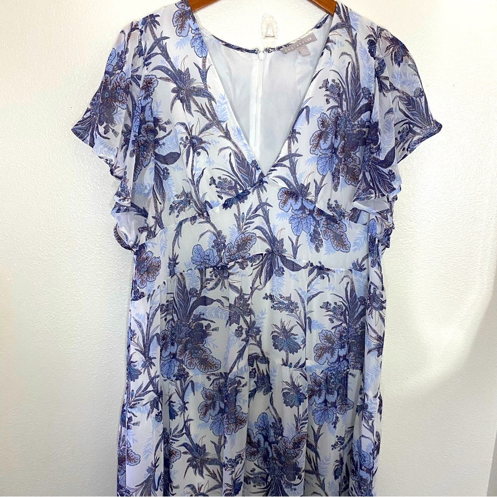 R Chelsea 28 Womens long floral dress XL